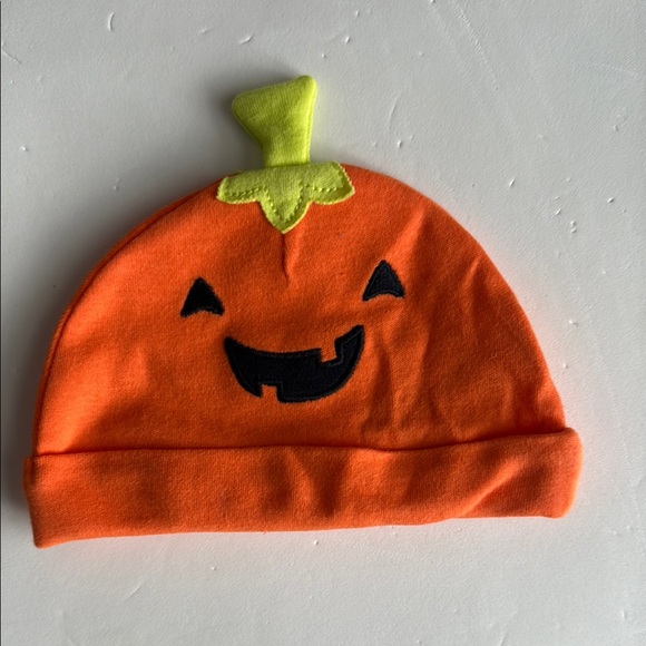 Newborn Orange Pumpkin Hat - Picture 1 of 4